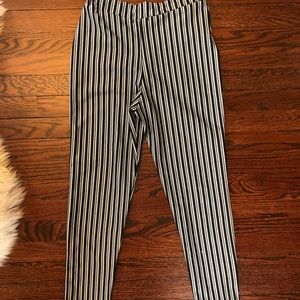 Boohoo striped stretch trousers pants size 2